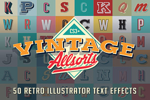 Vintage Allsorts Graphic Styles, a Layer Style Add-On by Designdell