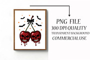 Skull Cherries, Coquette Halloween S, an Illustration by Libby Wishes (Thumbnail 3 of 6)