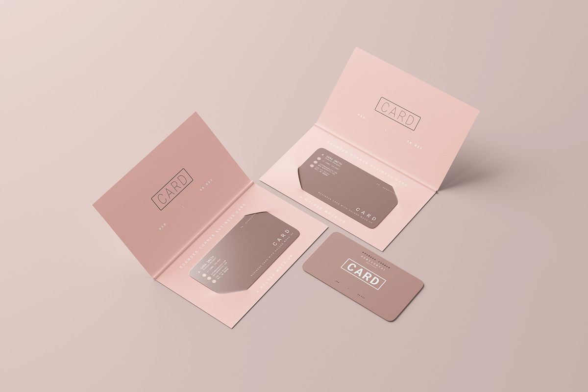 Business Card with Holder Mockups, a Print Template by pmvch (Photo 4 of 11)