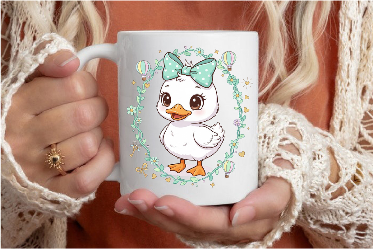Preppy Valentines Goose Png,, an Illustration by Designking (Photo 6 of 6)