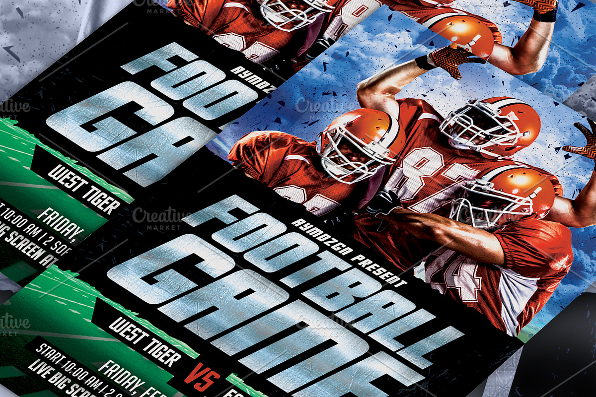Football Game Flyer, a Flyer Template by AyumaDesign (Photo 3 of 3)
