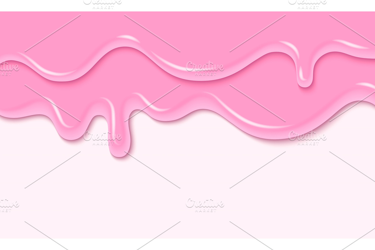 Pink liquid substance border on, an Illustration by art PVP - market