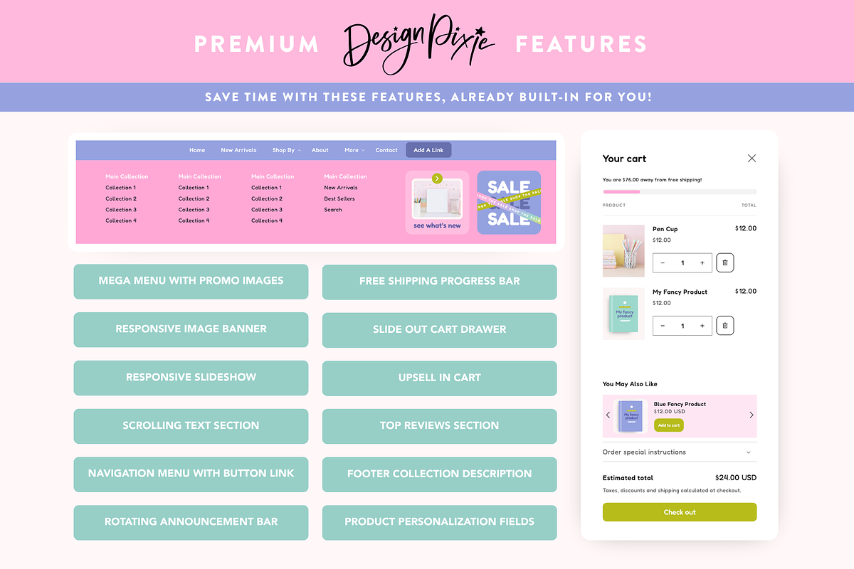 Shopify Theme for Digital Products, a Shopify Template by Design Pixie (Photo 7 of 11)
