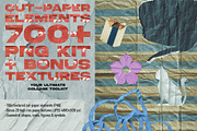 Cut‑Paper Elements: 700+ PNG Kit, an Object Graphic by Megan Aili Designs (Thumbnail 1 of 15)