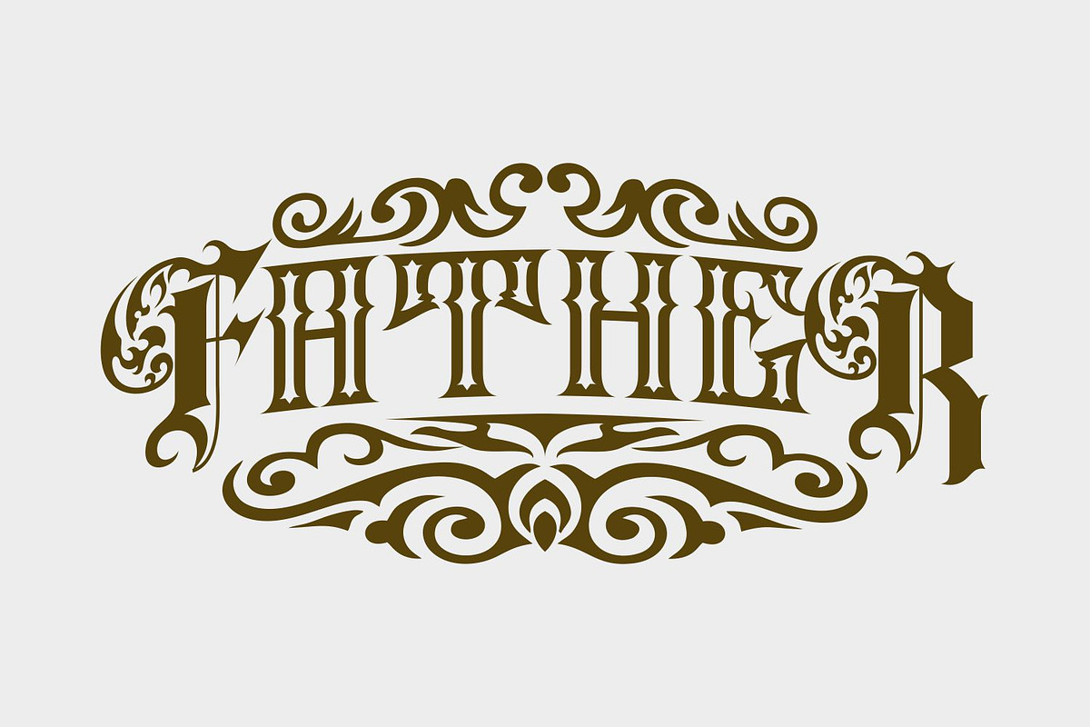 Markos Blackletter Tattoo Font, a Blackletter Font by WhymoreArt (Photo 3 of 13)