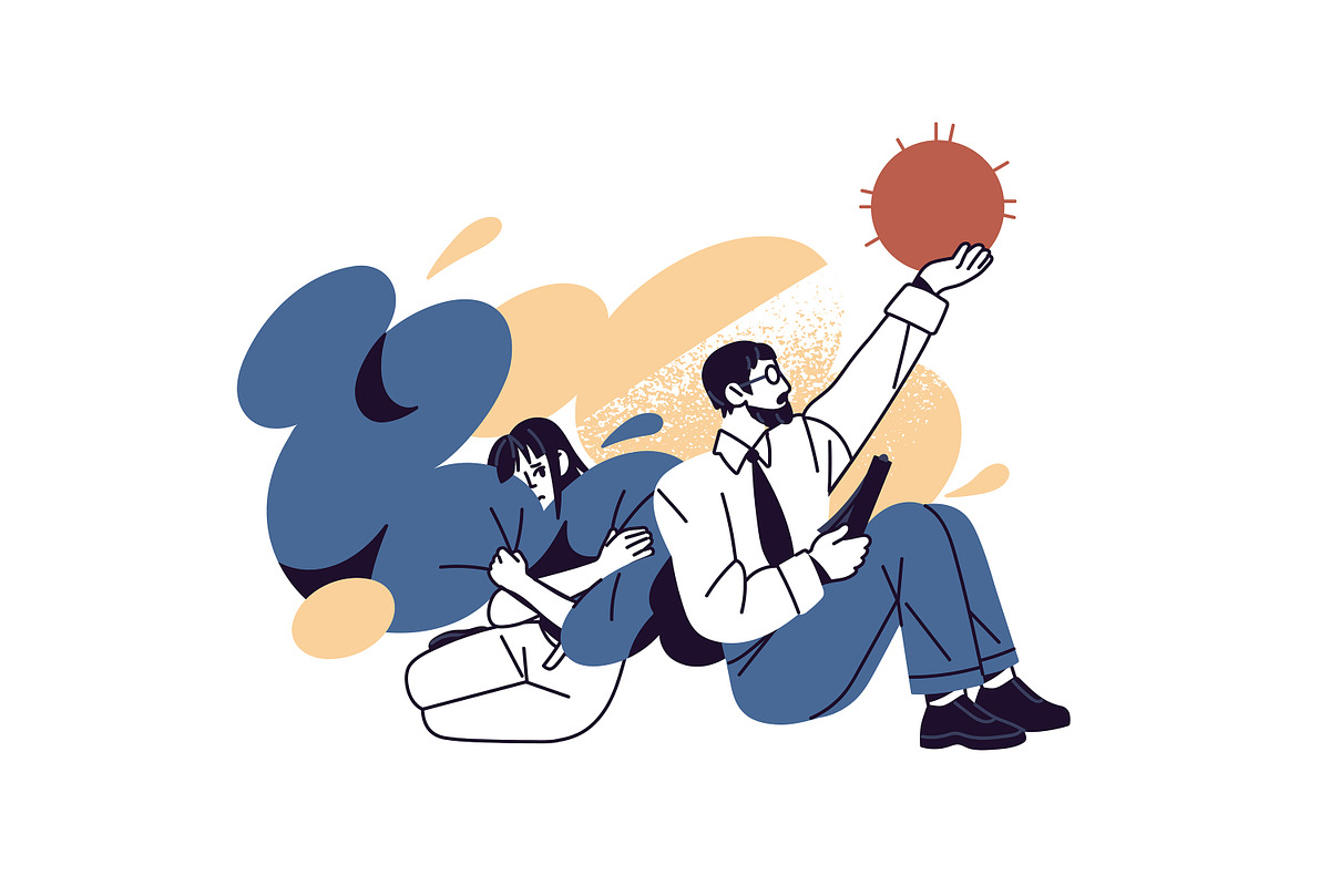 Psychotherapy, psychology concept, a Healthcare Illustration by PaperTrident (Photo 3 of 10)