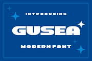 Gusea - Bold Modern Font, a Sans Serif Font by lelevien (Thumbnail 1 of 4)