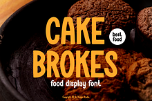 Cake Brokes - Food Font
