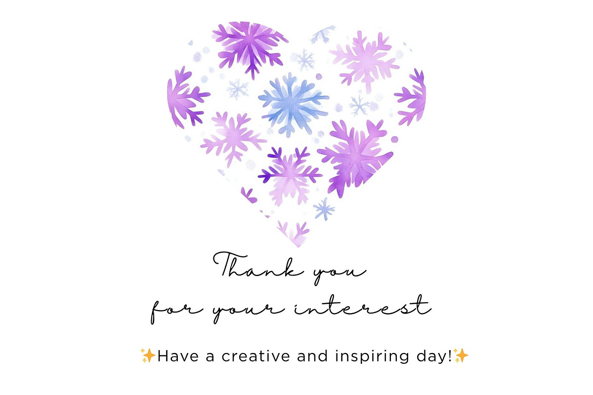 Watercolor Snowflakes Seamless, an Illustration by Mashimara (Photo 4 of 4)