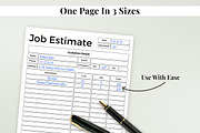 Estimate Template, a Print Template by Snapybiz (Thumbnail 5 of 8)