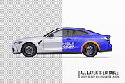 Performance Sport Coupe Mockup Set, an Advertising Mockup by Halal Graphic Studio (Thumbnail 5 of 12)