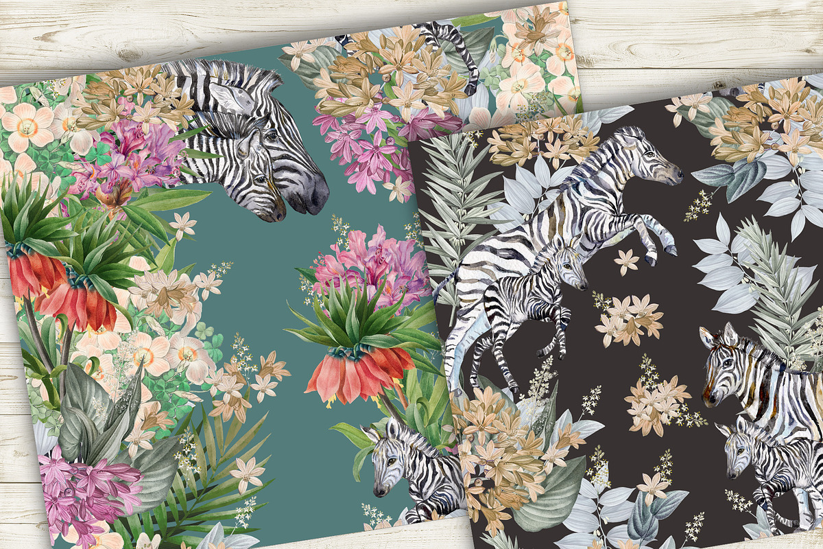 Zebra Seamless Patterns, a Pattern Graphic by MitrushovaArt (Photo 9 of 11)