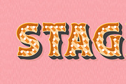 Retro marquee show alphabet design, an Object Graphic by RevelStockart (Thumbnail 3 of 4)