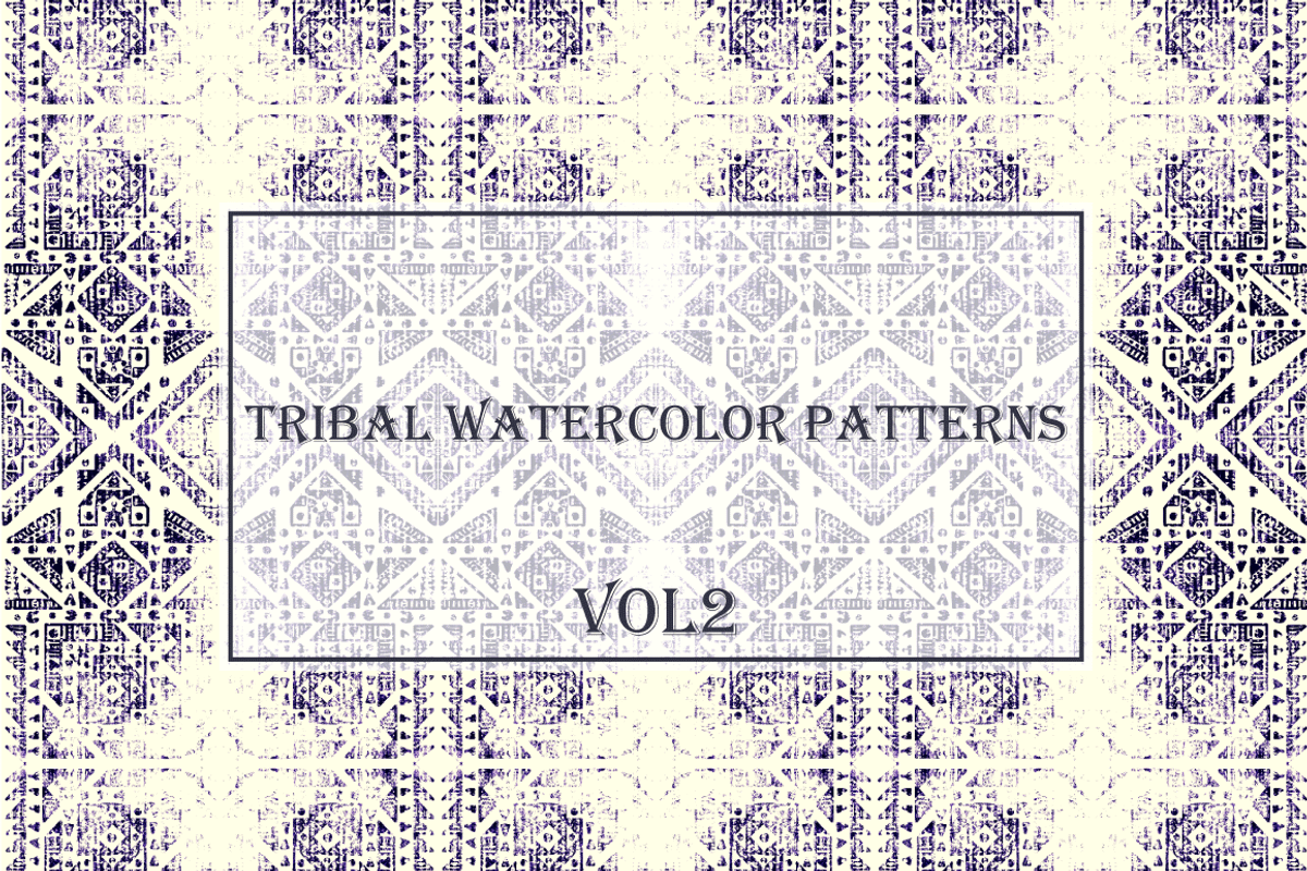 Tribal watercolor patterns vol2, a Pattern Graphic by Art Sproot (Photo 1 of 3)