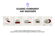 Corduroy cap,hat mockups, a Hat Mockup by made_by_nope (Thumbnail 5 of 5)