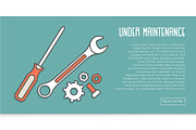 2 Under Maintenance Website Banners, a Templates & Theme by Snitovets (Thumbnail 2 of 2)