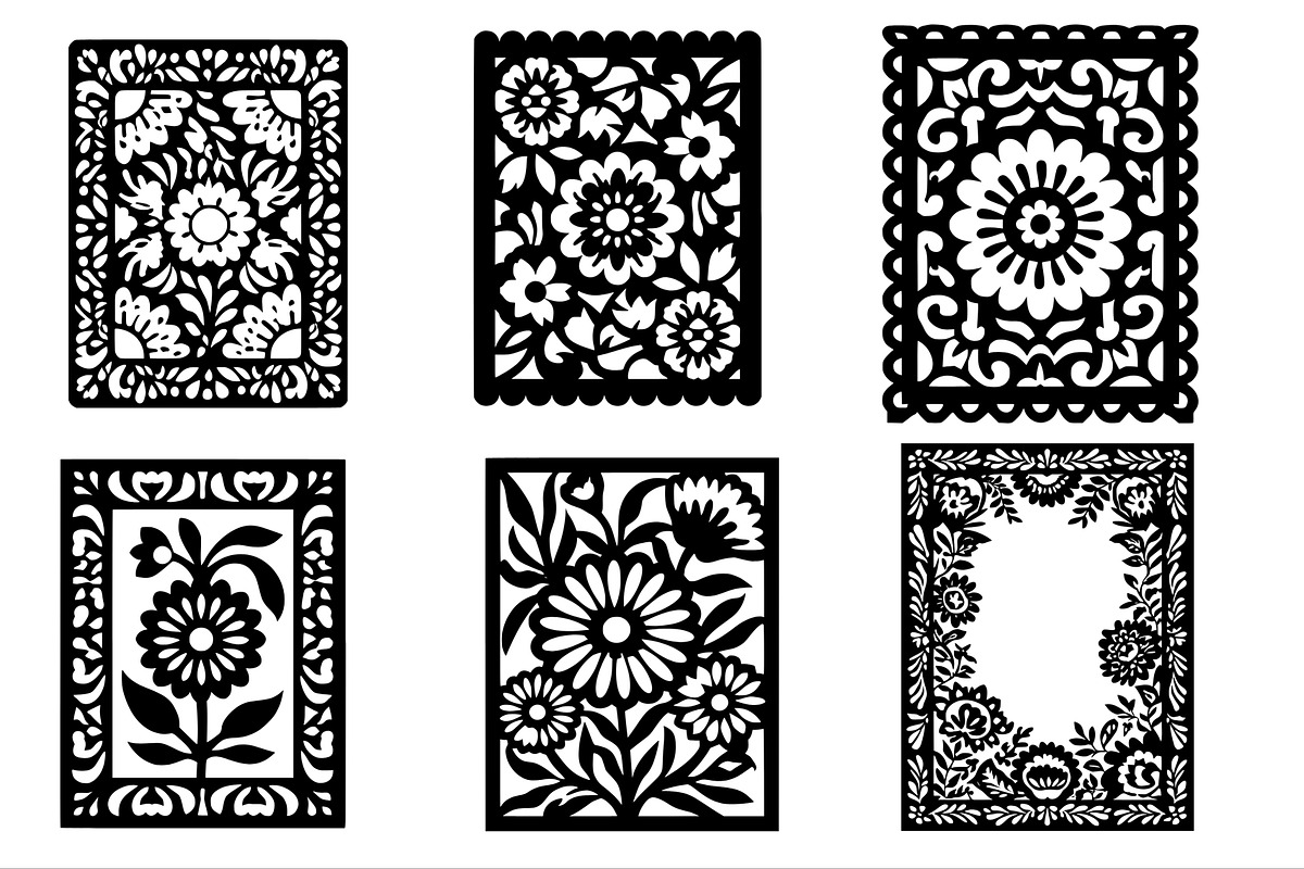 Mexican Inspired Frames Borders Tile, a Background Graphic by Pattern Whimsy (Photo 4 of 8)