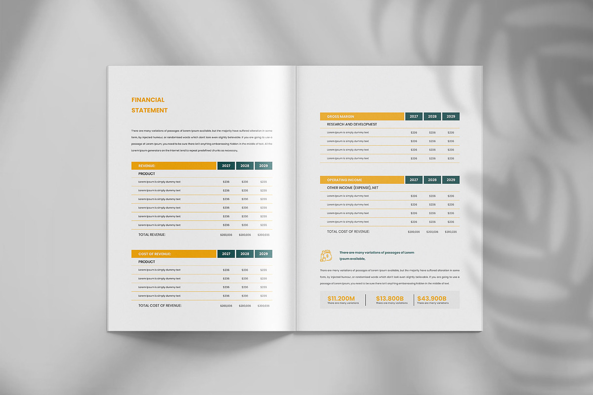 Annual report brochure template, a Brochure Template by Tanmoy Topu (Photo 10 of 12)