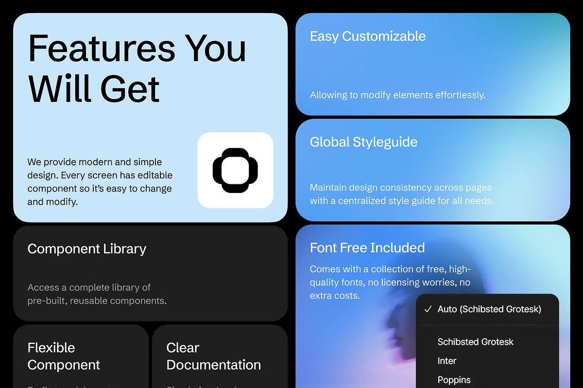 Fintech Website UI Kit, an UI Kit Template by VladTyzun (Photo 2 of 10)