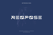 Reopose - Futuristic Typeface, a Serif Font by garismantra (Thumbnail 1 of 4)