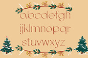 Christmas Snowflake Sans Serif Font, a Sans Serif Font by Yiru Chen Studio (Thumbnail 4 of 15)