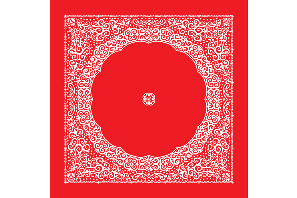 Set Of 4 Paisley Bandana's III, a Pattern Graphic by Bakhtiozin art graphic (Photo 3 of 5)