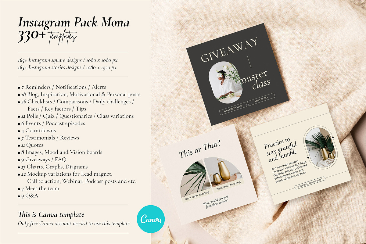Instagram Feed Templates for Coaches, a Social Media Template by Mirazz (Photo 4 of 29)
