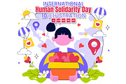 10 Human Solidarity Day, a Person Illustration by denayunebgt (Thumbnail 1 of 4)