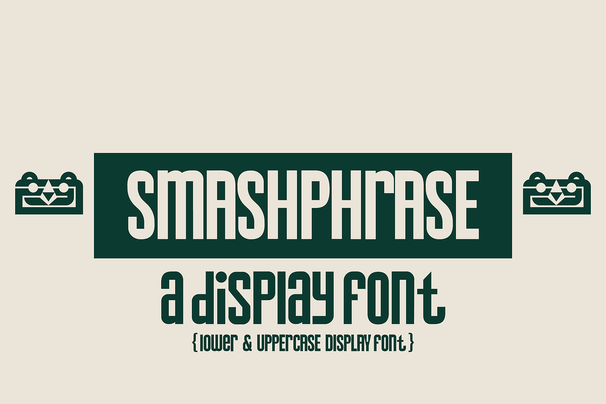 SmashPhrase | Unicase Display Font, a Font by Bend Industries (Photo 1 of 7)