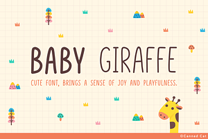 Baby Giraffe Font