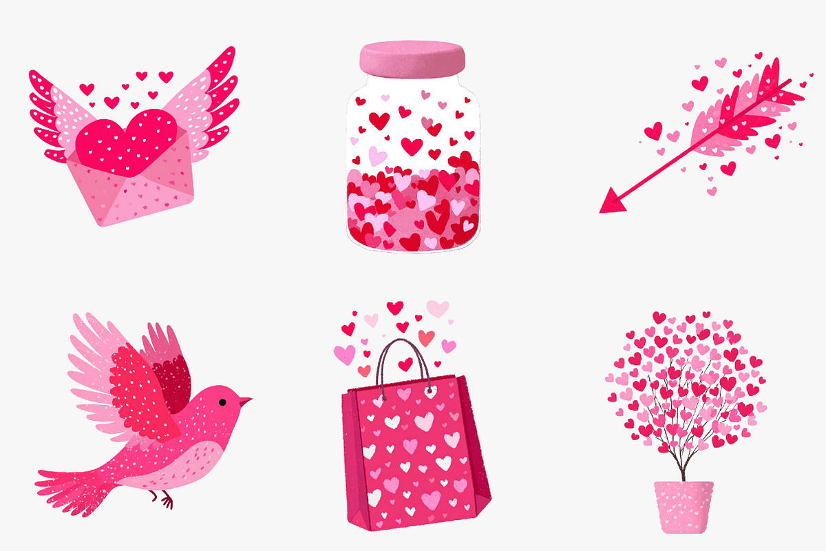 Valentine's Day clipart, an Illustration by CreationArt (Photo 3 of 5)