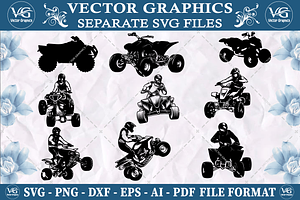 Quad Bike SVG design bundle