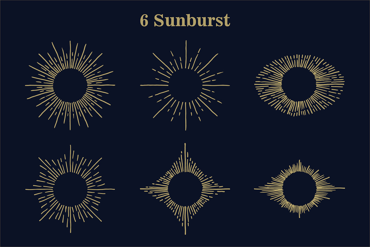Hand drawn Space - Star Moon Sun, an Illustration by Artolabs (Photo 6 of 14)