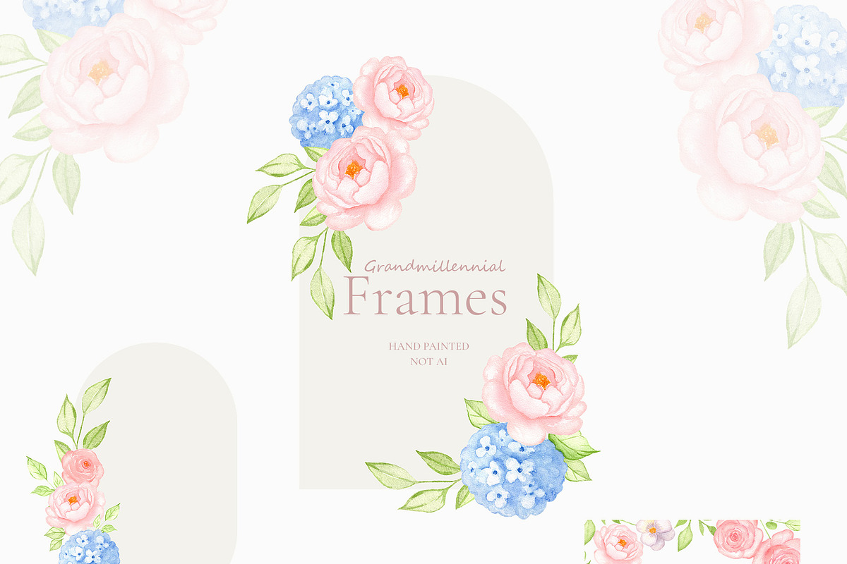 Grandmillennial Garden collection, a Decorative Illustration by Liliia Polos Illustration (Photo 6 of 15)