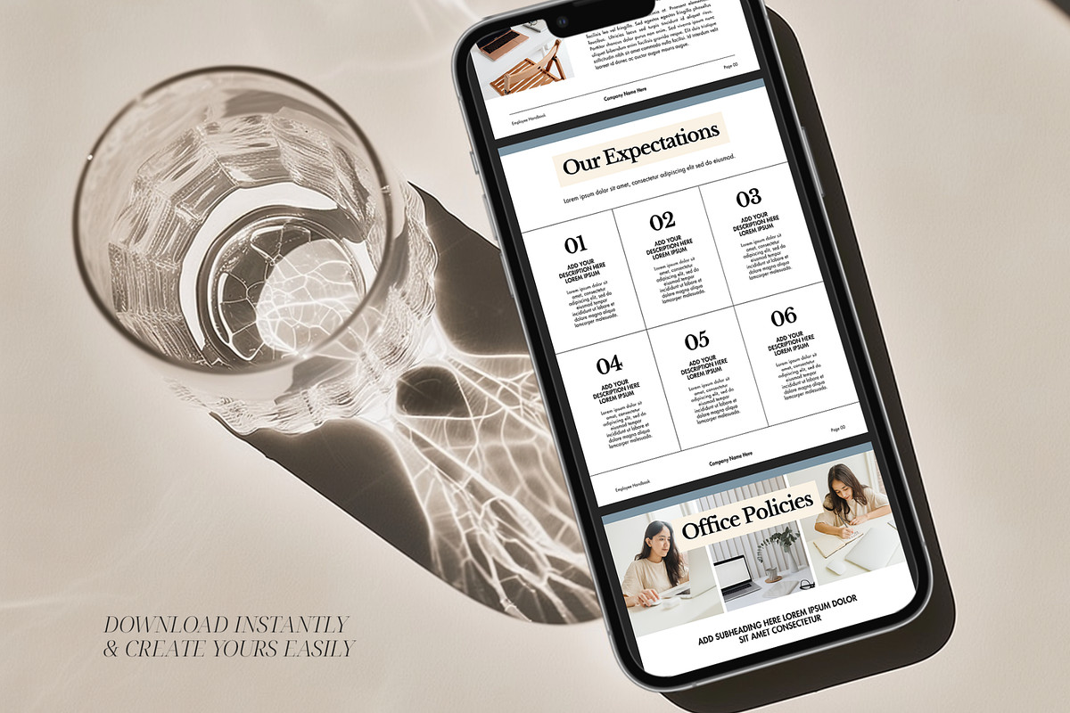 Employee Handbook Template, a Magazine Template by Creatif Foundry (Photo 7 of 8)