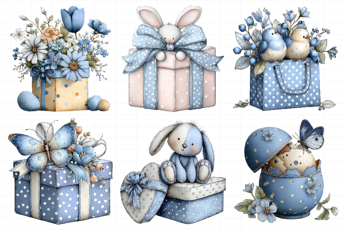 Whimsical Polka Dots Easter Gift Box, an Illustration by Daily.Designs (Photo 8 of 8)