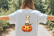 Halloween Cats Ghost Clipart, an Illustration by CrexoraLab (Thumbnail 5 of 5)