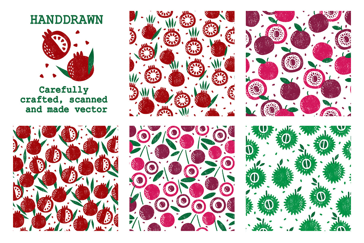 20 FRUITS PATTERNS, a Pattern Graphic by Nastya Tkachova (Photo 5 of 6)