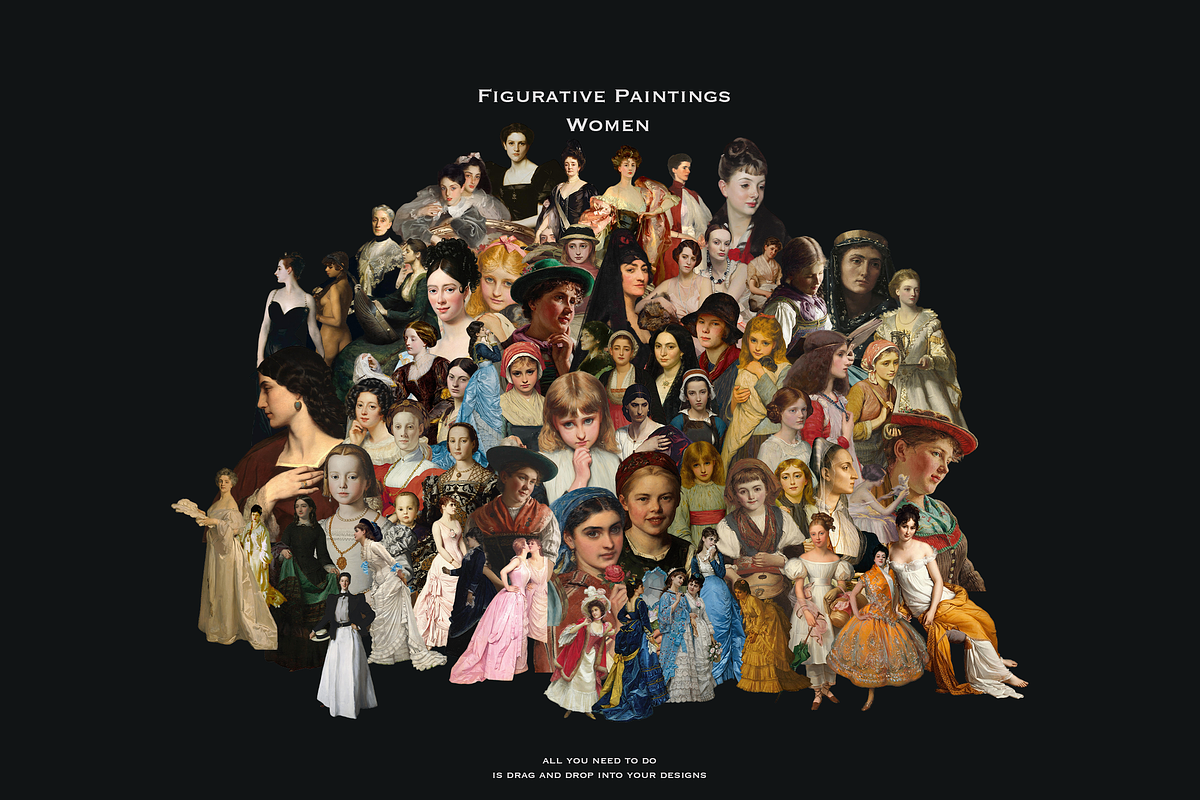900+ Famous Paintings Clipart Bundle, an Object Graphic by Lilithcollageart (Photo 4 of 10)