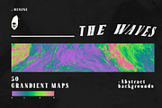 The Waves - Gradient Maps + BG's, a Background Graphic by BeNone Designs (Thumbnail 1 of 4)