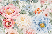 FLORAL FLUTTER. Seamless Pack, a Texture Illustration by RefinedFantasyStudio (Thumbnail 2 of 9)