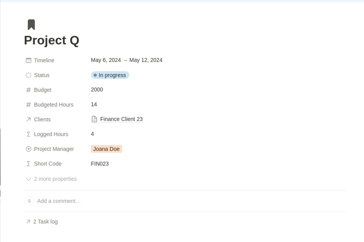 Timesheet Tracker - Notion Template, a Templates & Theme by 2 Nomazi (Photo 5 of 5)