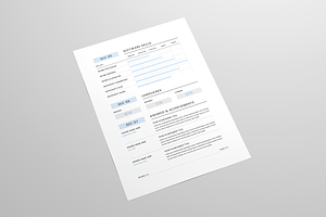 Resume MS Word & Indesign