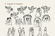 Wedding Line Art SVG Bundle Clipart, a Decorative Illustration by OKArtHub (Thumbnail 4 of 8)