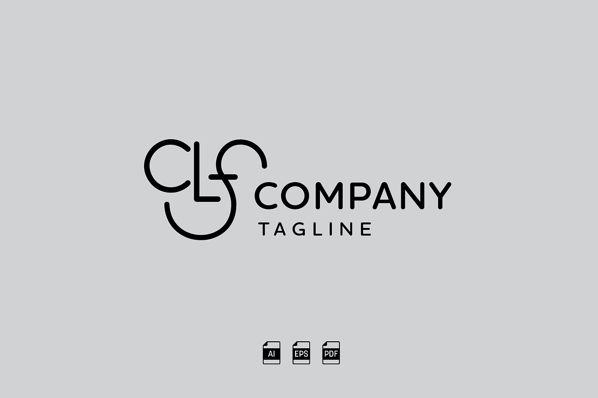 Simple CLF or CLS Smile Logo, a Branding & Logo Template by megmccombsdesign