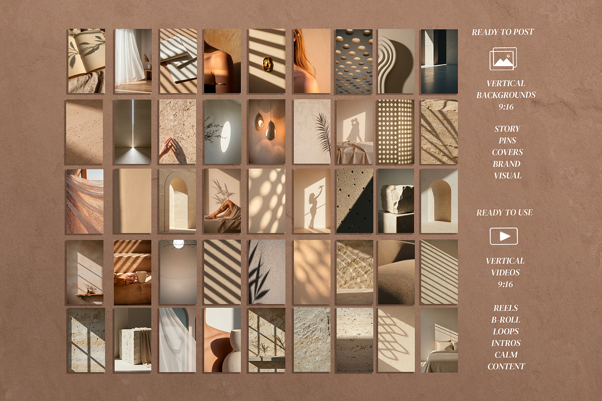 Light & Shadows: Aesthetic Reels Vid, a Social Media Template by MONO KEY STUDIO (Photo 5 of 8)