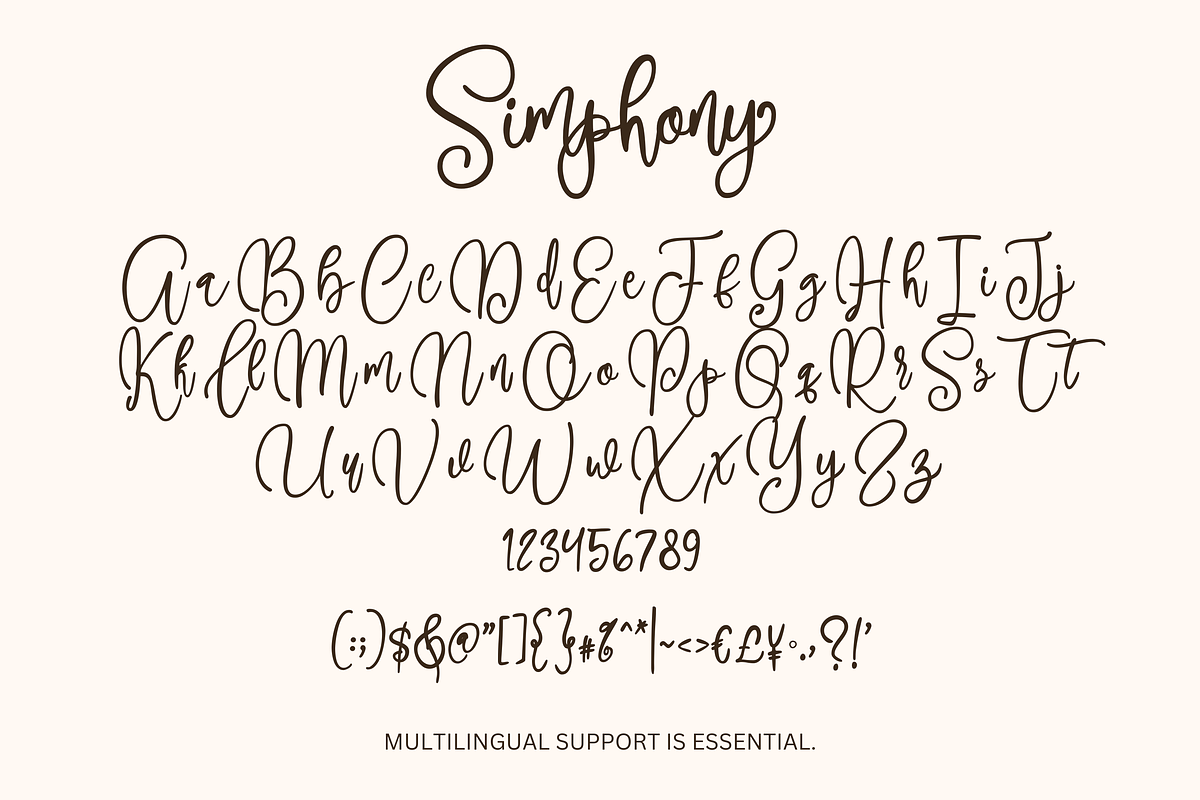 Simphony, a Script Font by Gatype (Photo 7 of 9)