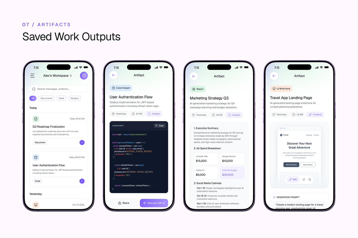 Elle AI Chat App UI Kit - Figma, an UI Kit Template by Brickclay (Photo 13 of 14)