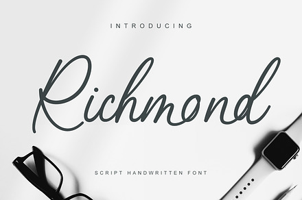 Richmond - script handwritten font