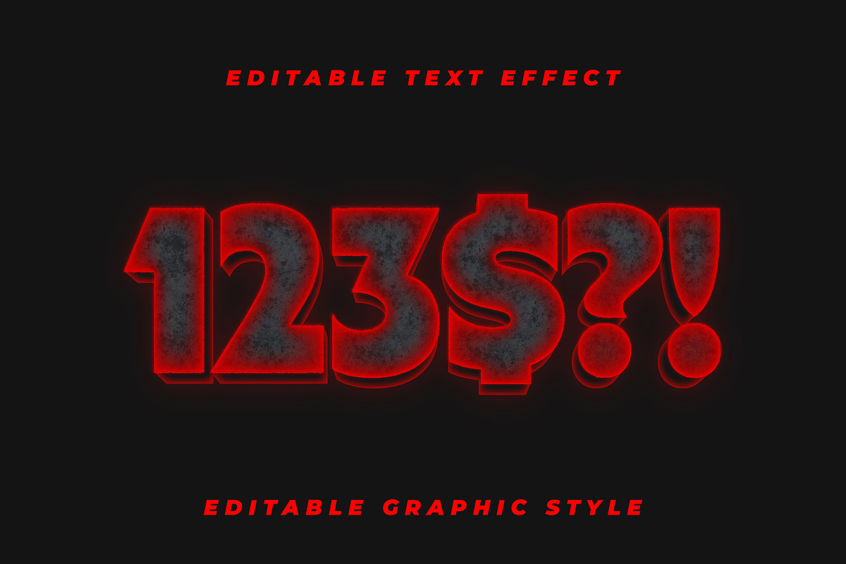 Metal Burning Glow Text Effect preview 2